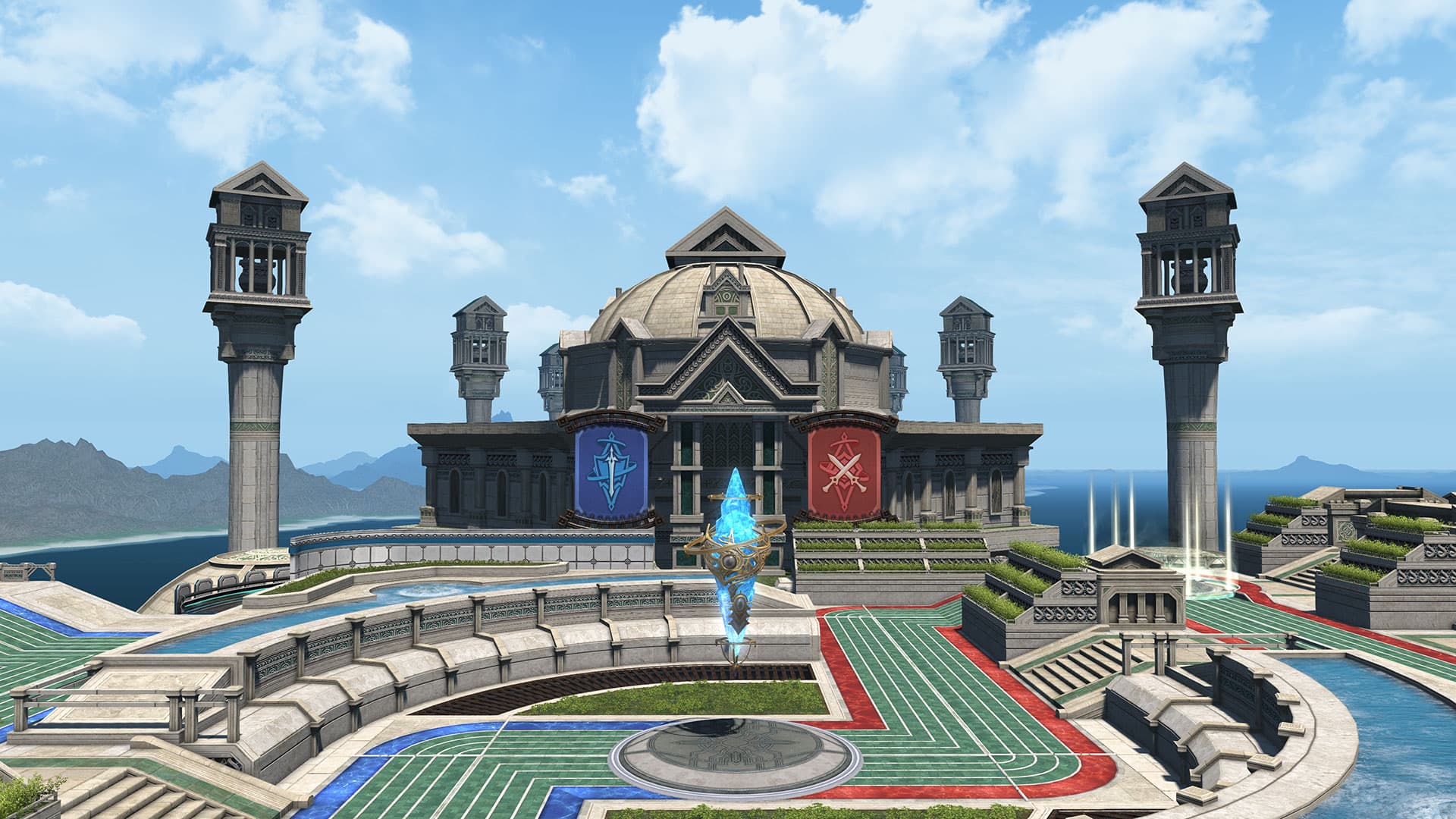 An image of the Palaistra map for Crystalline Conflict